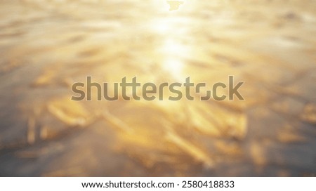 Similar – Image, Stock Photo Sunset over a frozen lake. Sunbeams falling on water. Shadows of trees on the ice covering the lake. Aerial view of a frozen lake. Ice sheet background. Frozen grass in water