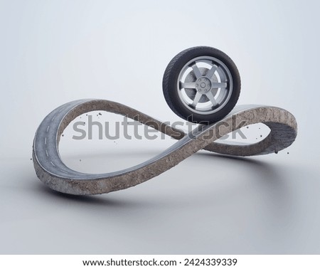 Similar – Image, Stock Photo curve Turn off Asphalt