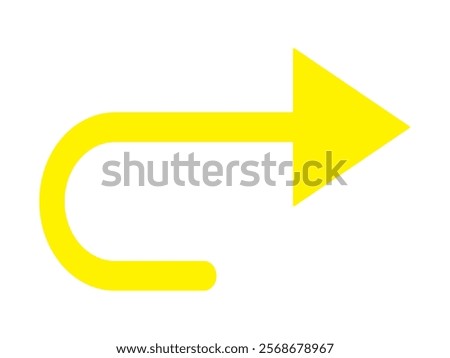 Colorful Abstract turn Arrows Set blue red yellow white icon. Right left turn styles of colors.EPS7