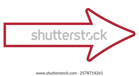 Long arrow icon isolated. Long arrow vector, icon. Red, Black and Blue horizontal arrow. Right and Left long arrow vector icon.