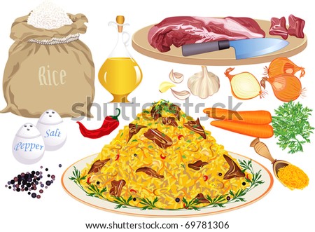 Pilaf ingredients