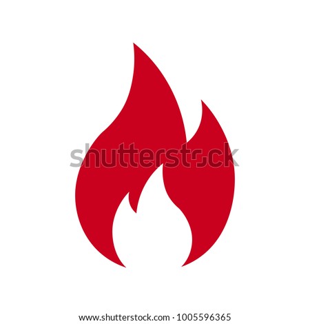 Fire vector icon.