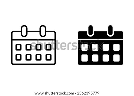 Countdown daily page calendar icon - 1 day left. Vector number day to go. Agenda app, business deadline, date. Reminder, schedule simple pictogram.