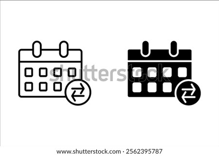 Countdown daily page calendar icon - 1 day left. Vector number day to go. Agenda app, business deadline, date. Reminder, schedule simple pictogram.