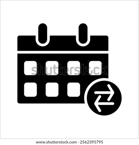 Countdown daily page calendar icon - 1 day left. Vector number day to go. Agenda app, business deadline, date. Reminder, schedule simple pictogram.