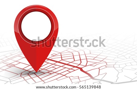 GPS.navigator pin checking red color on white background. vector illustration