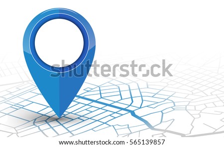 GPS.navigator pin checking blue color on white background. vector illustration