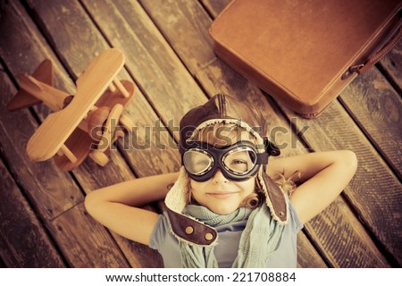 Similar – Image, Stock Photo Plane boy Playing