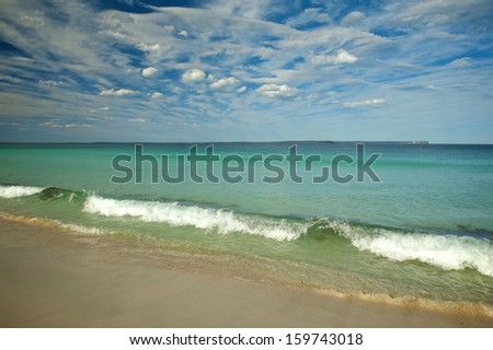 Hyams Beach, New South Wales, Australia. The Guinness Book of Records reports Hyams Beach as having the whitest sand in the world.