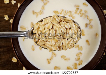 oat in spoon