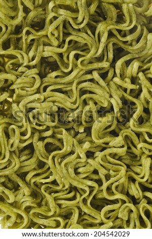 dried green noodles background