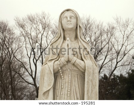 Blessed Mother,

This is a statue of Mary, the blessed virgin.