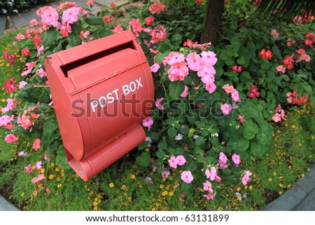 mail box in the garden