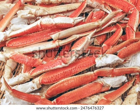 Similar – Image, Stock Photo Boiled king crab legs