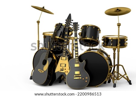 Similar – Image, Stock Photo Drumset String instrument