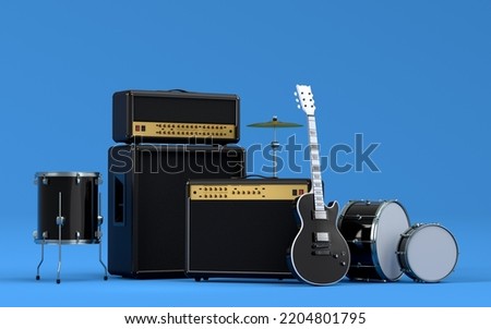 Similar – Image, Stock Photo Drumset String instrument