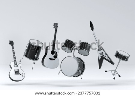 Similar – Image, Stock Photo Drumset String instrument