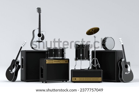 Similar – Image, Stock Photo Drumset String instrument