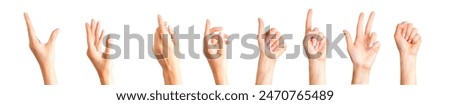 Similar – Image, Stock Photo Female hand picking up tomato with recyclable bag