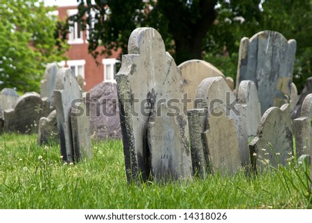 copps hill burial ground one of the oldest cemeteries in america located in the north end of boston massachusetts