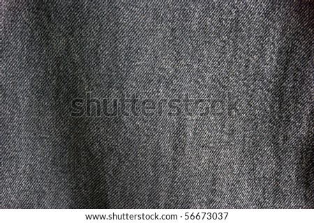 close up of black denim cloth