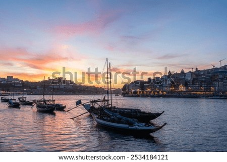 Similar – Foto Bild porto city flusslandschaft sonnenuntergang