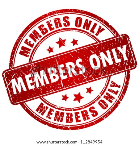 Members Only Vector Stamp - 112849954 : Shutterstock