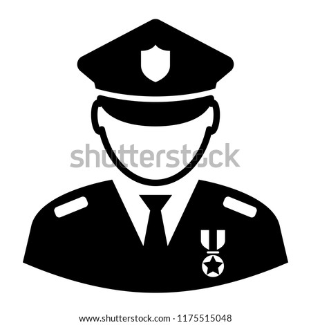 Army veteran vector icon illustration isolated on white background