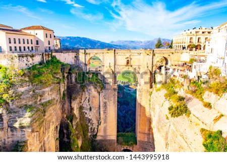 Similar – Foto Bild Ronda El Puente Nuevo Andalusien Spanien