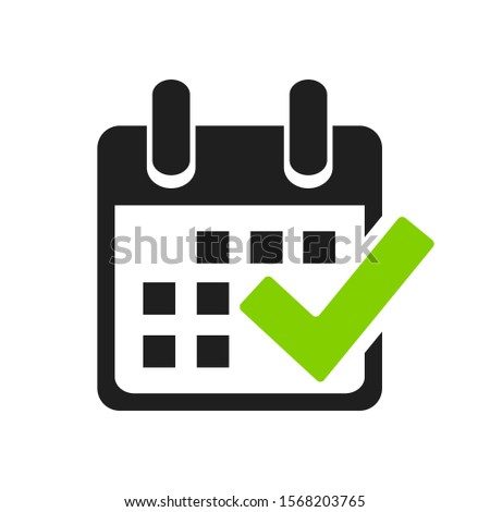 Save the date, vector calendar icon on white background