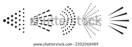 Water spray vector icons, deodorant or aerosol mist on white background, bursting water fountain