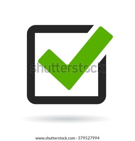 Checkbox icon vector illustration isolated on white background