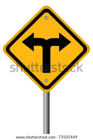 Cross Road Sign clip art Free Vector / 4Vector