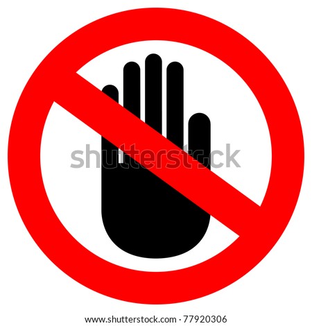 No Entry Sign On White Background Stock Photo 77920306 : Shutterstock