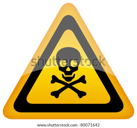 Vector Skull Danger Sign, Eps10 - 80071642 : Shutterstock