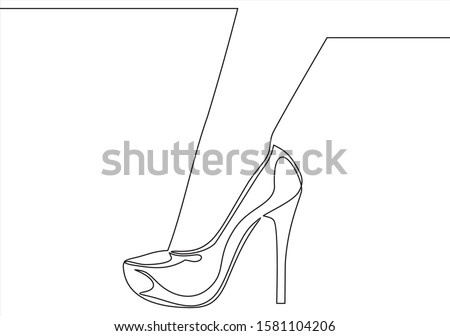 High Heel Shoe Template