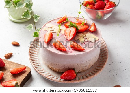 Similar – Image, Stock Photo Plate with raw Jerusalem artichoke on concrete kitchen table with olive oil, herbs and spices. Cooking preparation at home with root vegetable. Top view.