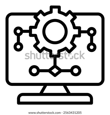 Algorithm Icon Element For Design