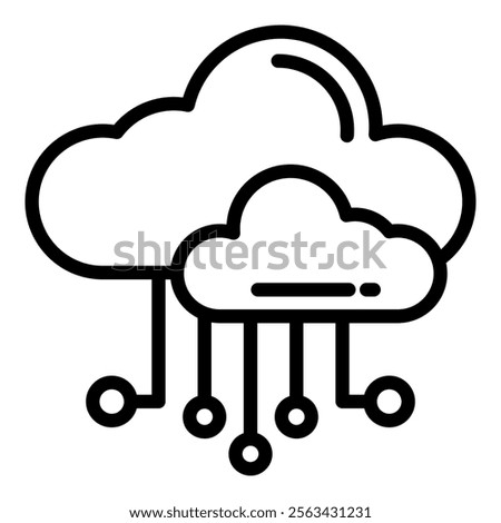 Cloud Icon Element For Design