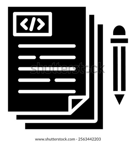 Documentation Icon Element For Design