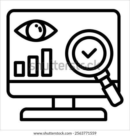 Rule Monitoring Icon Element For Design