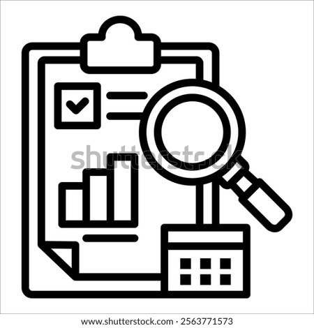 Regulatory Audit Icon Element For Design