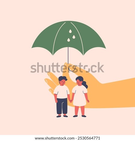 Image, Stock Photo Umbrella in right hand