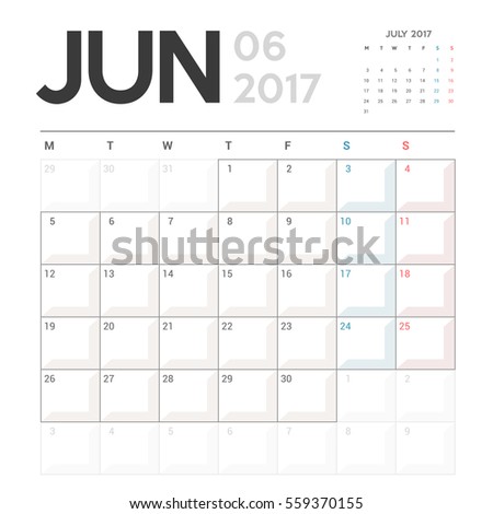 June 2016 Printable Calendar with Notes | Download Free Vector Art ...