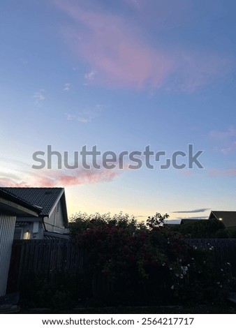 Similar – Image, Stock Photo Small coastal village with cottages in bay near snowy mountains