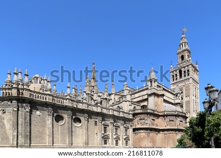 Cathedral of Seville -- Cathedral of Saint Mary of the See, Andalusia, Spain.  Burial Place of Christopher Columbus