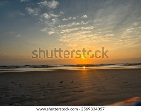 Similar – Image, Stock Photo Direct current Beach Ocean