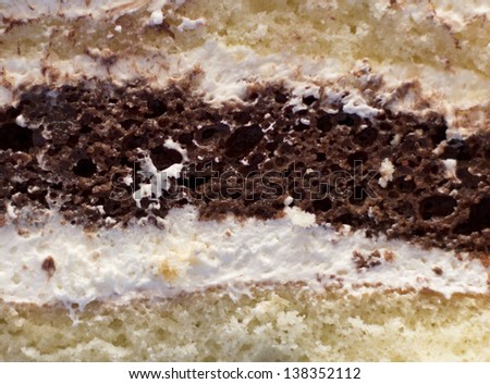 cake texture in the photo