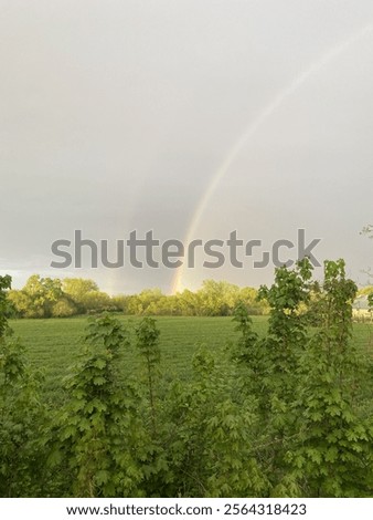 Similar – Image, Stock Photo Rainbow after a thunderstorm in Gembeck at Twistetal in the district of Waldeck-Frankenberg in Hesse, Germany