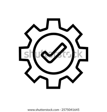 Vector Easy Installation Outline Icon Design